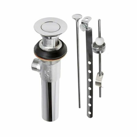 THRIFCO PLUMBING 1/4 Inch Sink Drain Pop-up Waste Assembly, Chrome Plated Brass 4400416